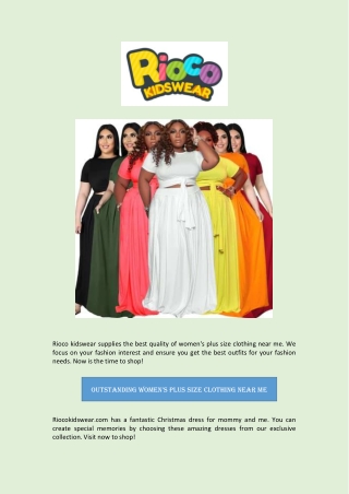 Outstanding women's plus size clothing near me