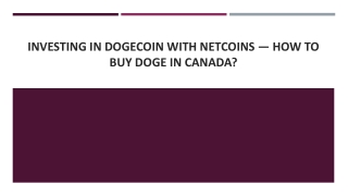 Investing In Dogecoin with Netcoins — How to Buy DOGE In Canada?