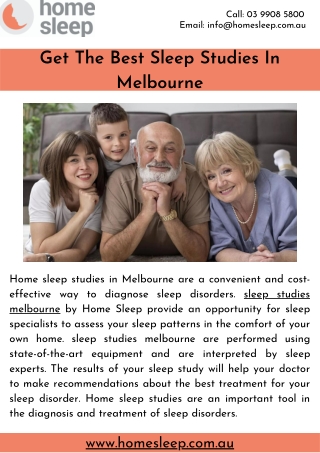 Get The Best Sleep Studies In Melbourne