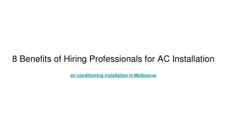residential air conditioning services in Melbourne