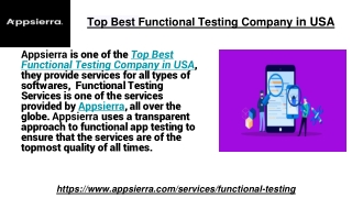 Top Best Functional Testing Company in USA