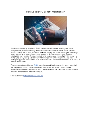 How Does BNPL Benefit Merchants?