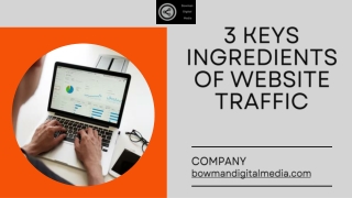 3 Keys Ingredients of Website Traffic