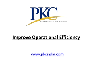 Improve Operational Efficiency