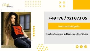 Hochzeitssängerin Bodensee Steffi Mira