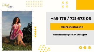 Hochzeitssängerin in Stuttgart