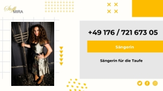 Sängerin für die Taufe