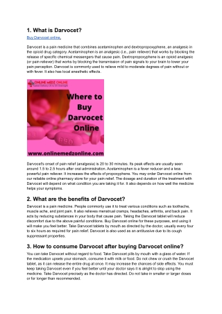 Where to Buy Darvocet  Online