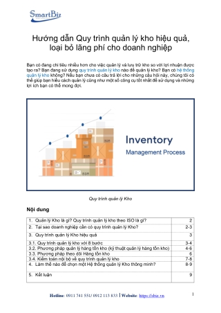 SmartBiz- Guide to effective inventory management process, eliminating 95% of costs