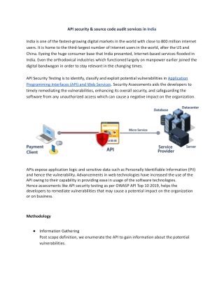 API security & source code audit services by veegent in India PDF