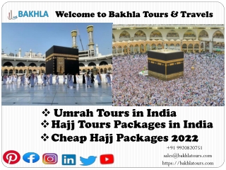 HAJJ TOURS PACKAGES 2022