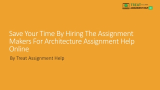 Save Your Time By Hiring The Assignment Makers