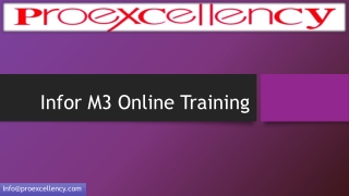 Online Training For Infor M3 By Proexcellency