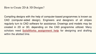How to Create 2D & 3D Designs