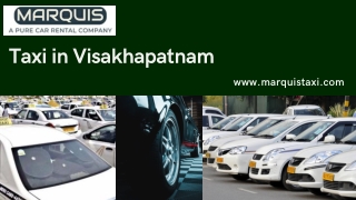 Hire a best Taxi service in Visakhapatnam