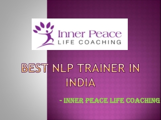 Best NLP Trainer In India