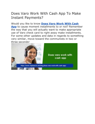 Does Varo Work With Cash App To Make Instant Payments