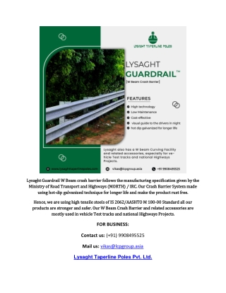 W Beam Crash Barrier Manufacturers and Suppliers