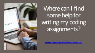 Where can I find some help for writing my coding assignments