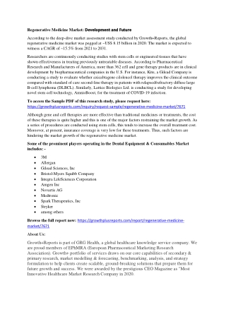 Regenerative Medicine Market (2)