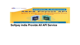 Softpay india Provide All API Service