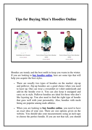 A Guide to Buy Hoodies Online at Any Age