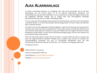 Ajax Alarmanlage