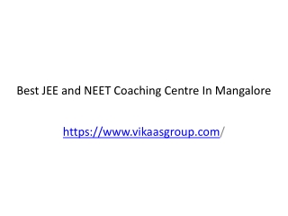 Best JEE and NEET Coaching Centre In Mangalore