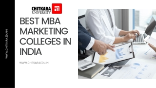 Best MBA marketing colleges in India