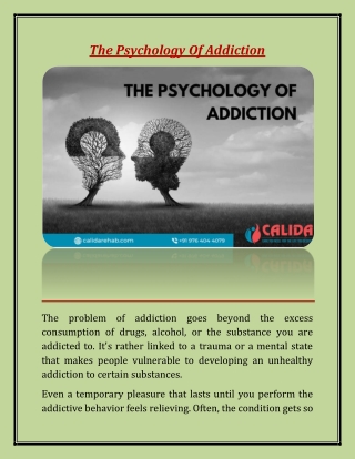 The Addiction Psychology