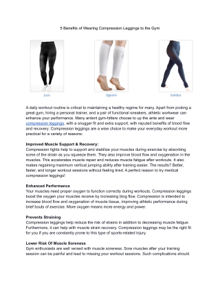 5 Benefits of Wearing Compression Leggings to the Gym