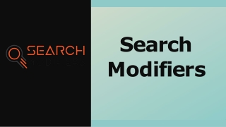 Search Modifiers - why digital marketing is important to promote a business