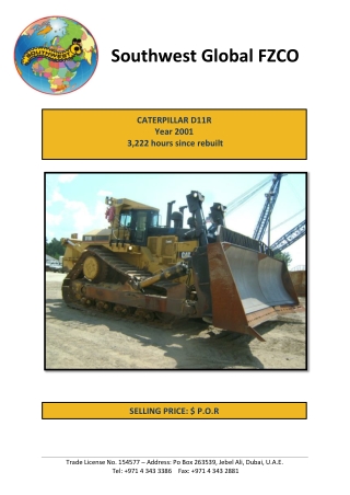 Caterpillar D11R - Used Dozers for Sale | Southwest Global