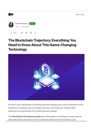 The Blockchain Trajectory: Everything You Need to Know About This Game-Changing