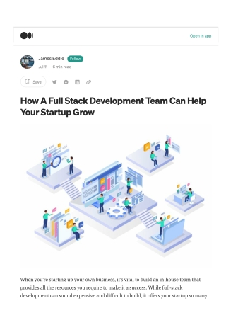 How A Full Stack Development Team Can Help Your Startup Grow