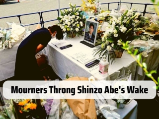 Mourners throng Shinzo Abe's wake