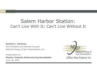 Salem Harbor Station: Can’t Live With It; Can’t Live Without It