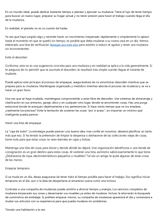Acá hay algunos tips para hacer una mudanza sin estress