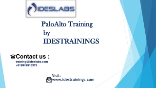 PaloAlto Training pdf