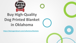 Buy High-Quality Dog Printed Blanket in Oklahoma