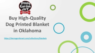 Buy High-Quality Dog Printed Blanket in Oklahoma