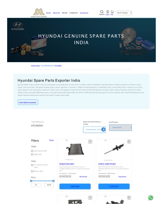 Hyundai genuine parts exporter from India