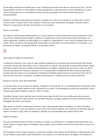 Mudanzas Criss aconseja proseguir estos tips ya antes de mudarte