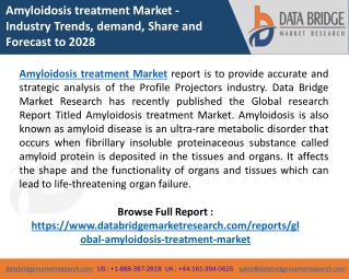 Global Amyloidosis treatment market