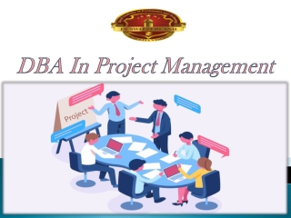 DBA In Project Management