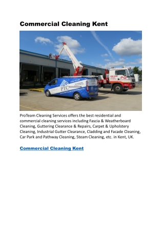Commercial Cleaning Kent