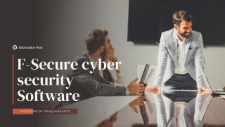 F-Secure cyber security Software