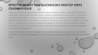 An effective method to fix QuickBooks Desktop keeps crashing issue