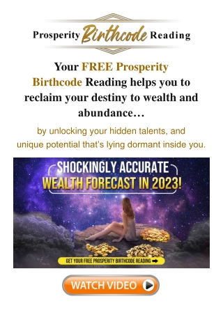 Prosperity BirthCode Reading Reviews