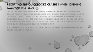 An effective method to tackle QuickBooks crashes when opening company file